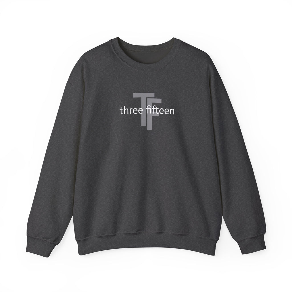15 - Minimal TF three fifteen overlay Logo Sweatshirt — Casual Unisex Crewneck