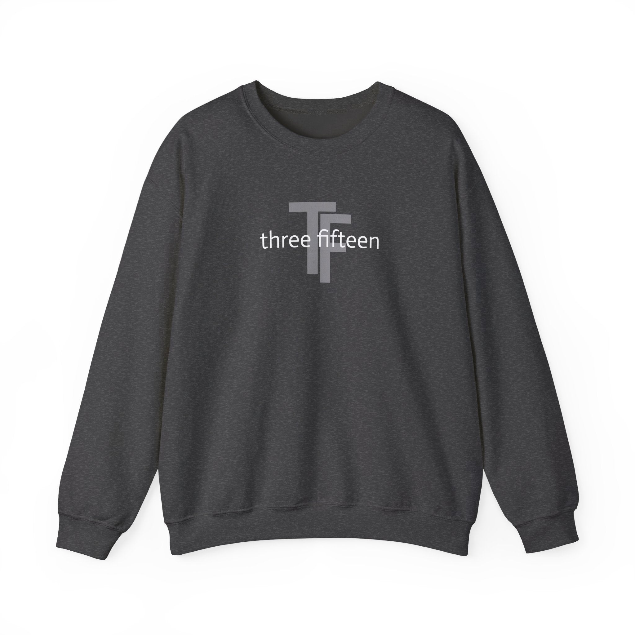 15 - Minimal TF three fifteen overlay Logo Sweatshirt — Casual Unisex Crewneck