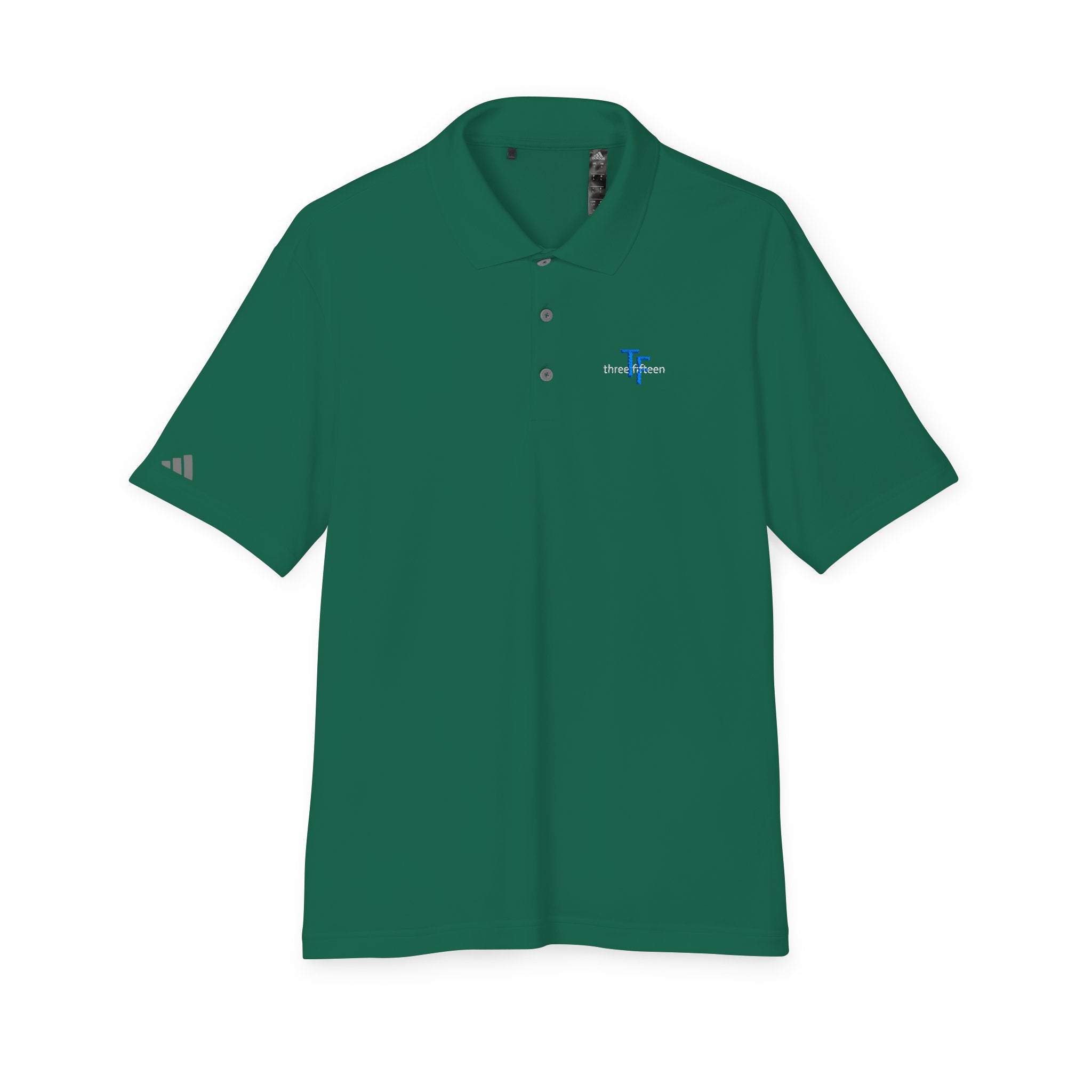 114 - Embroidered Multi Colors Adidas Performance Polo Shirt with Small Blue 'TF' Chest Logo – Golf & Corporate Teamwear