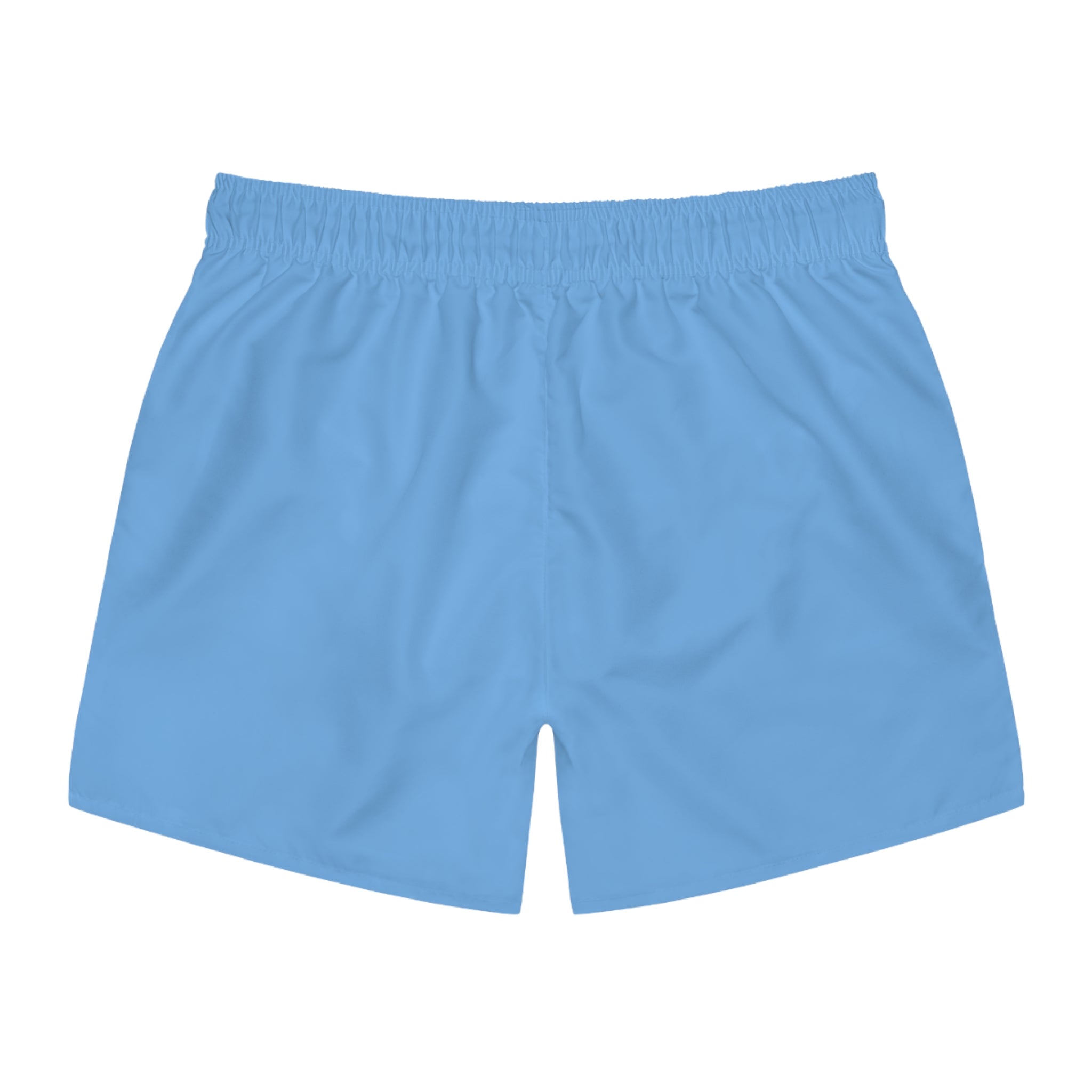 315 Swim Trunks — Light Blue All-Over-Print Beach Shorts