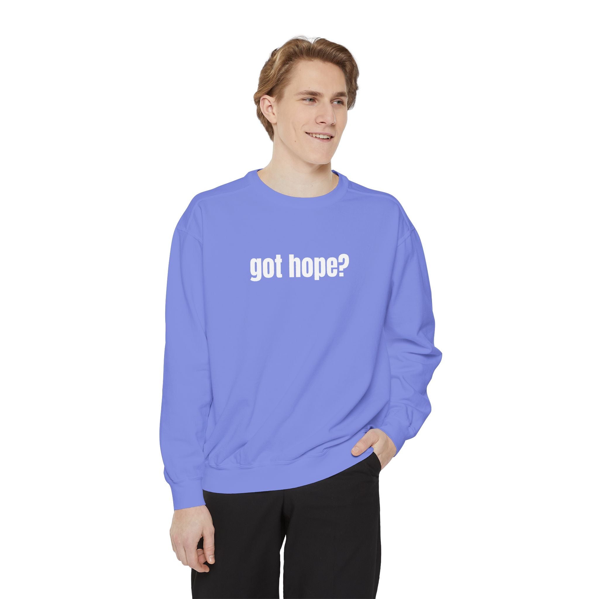 15 - Got Hope - Multi Color Cozy “A Helping Hand” Unisex Garment-Dyed Sweatshirt for Everyday Comfort