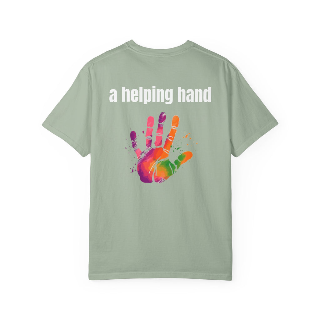 Multi Colors 315  “A Helping Hand” Graphic T-Shirt