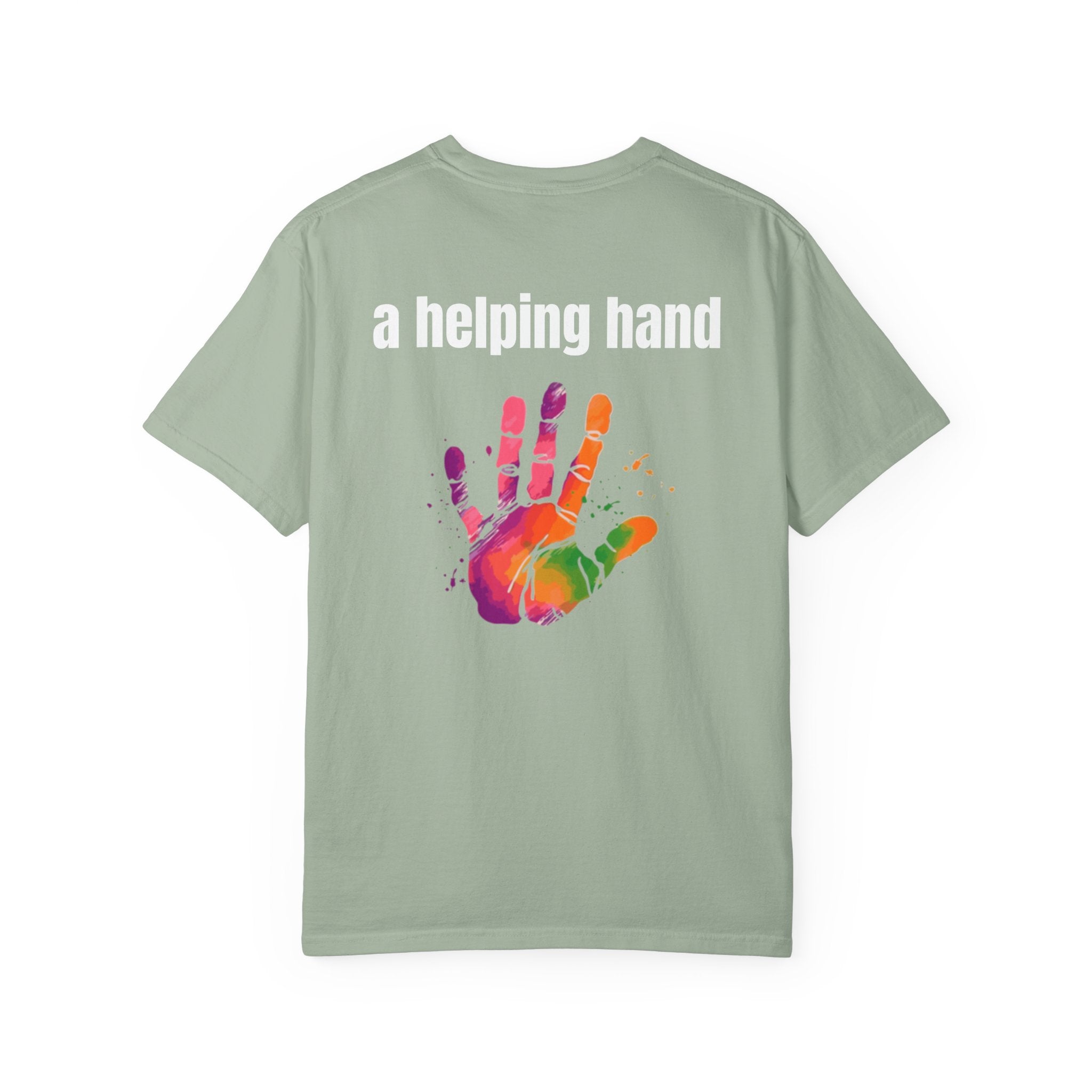 Multi Colors 315  “A Helping Hand” Graphic T-Shirt