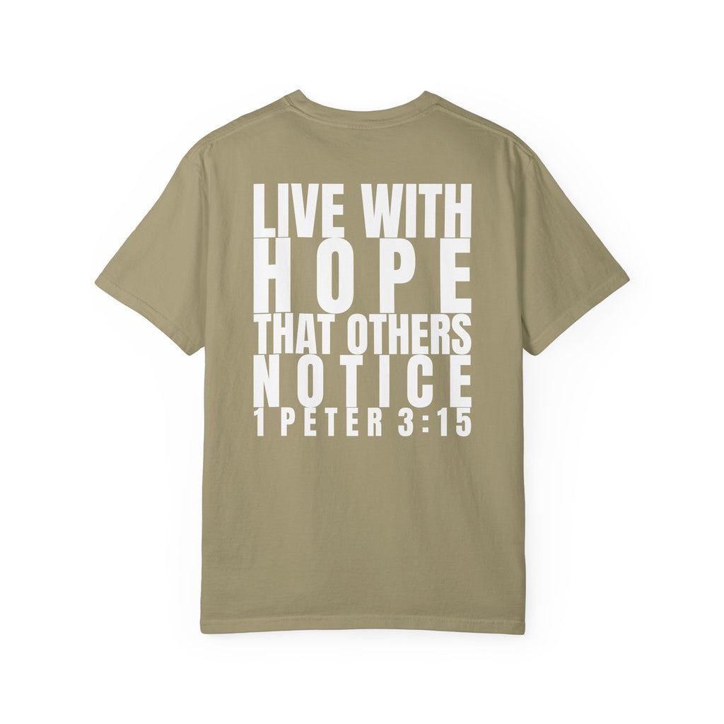 315 Multi Colors 315   “Live with Hope” Graphic T-Shirt