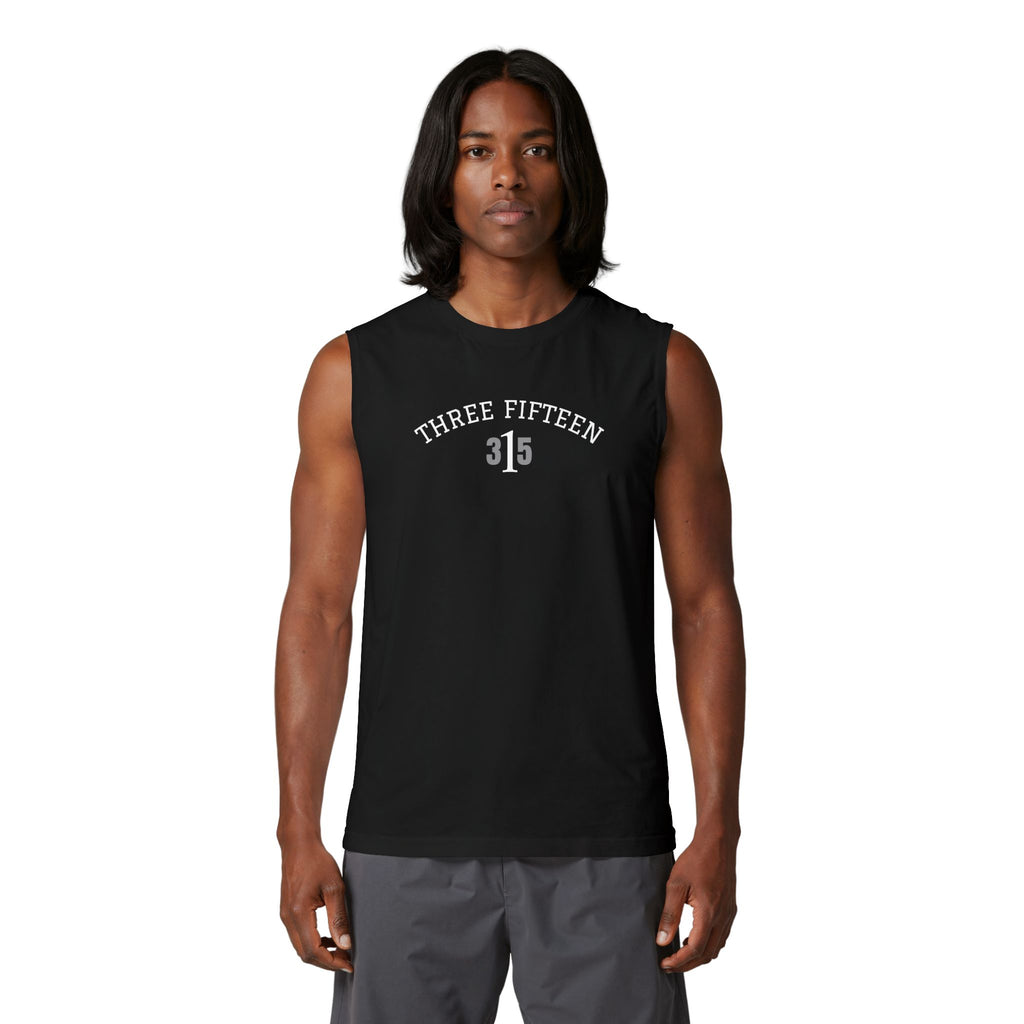 1131 - Muscle Tank — 'the 315' Minimalist Fitness Graphic Tank Top