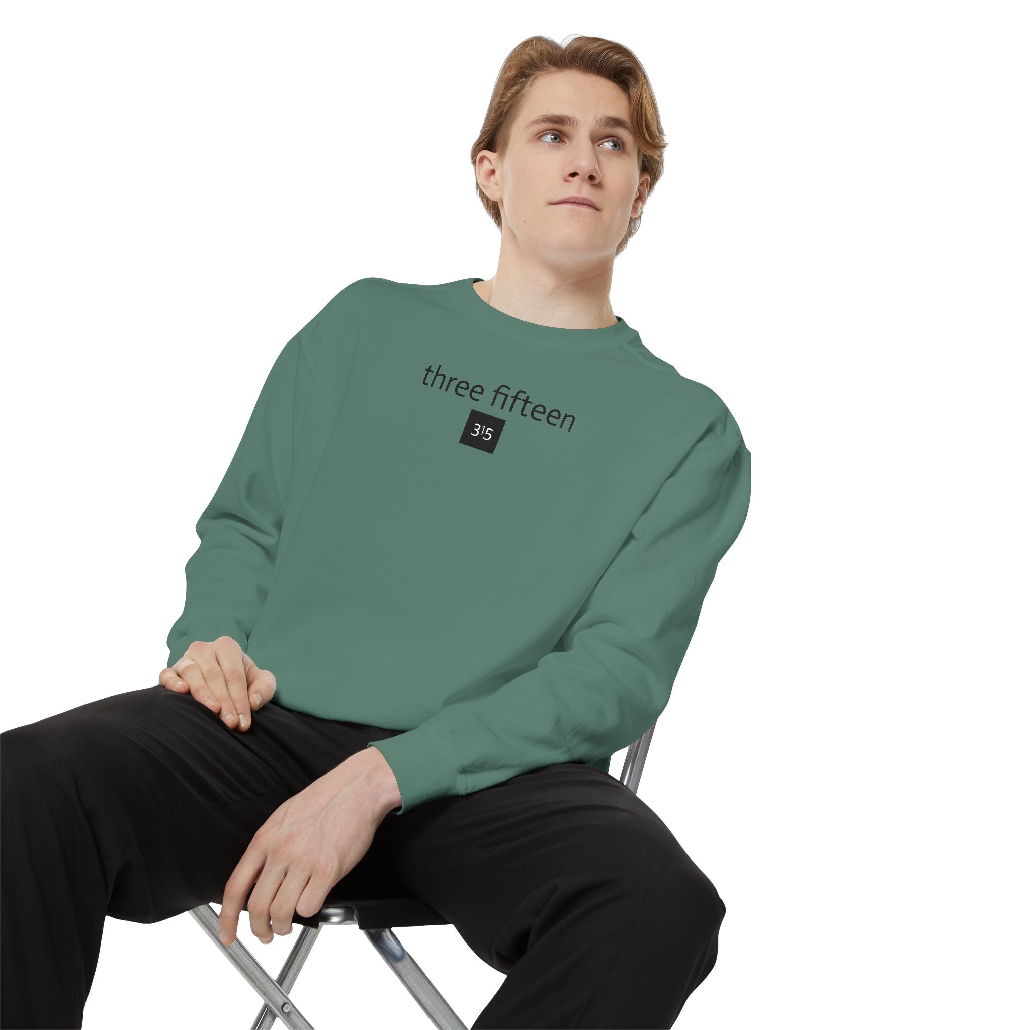 15 - Sweatshirt 315 Multi Color - Embroidered Minimalist Logo Sweatshirt —Crewneck Casual Pullover