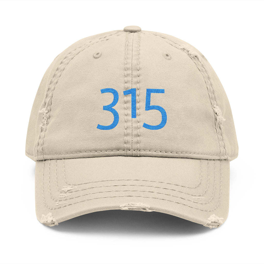 3 - Hat Distressed Embroidered TF Three Fifteen Dad Hat - Casual Chic Accessory