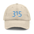 3 - Hat Distressed Embroidered TF Three Fifteen Dad Hat - Casual Chic Accessory