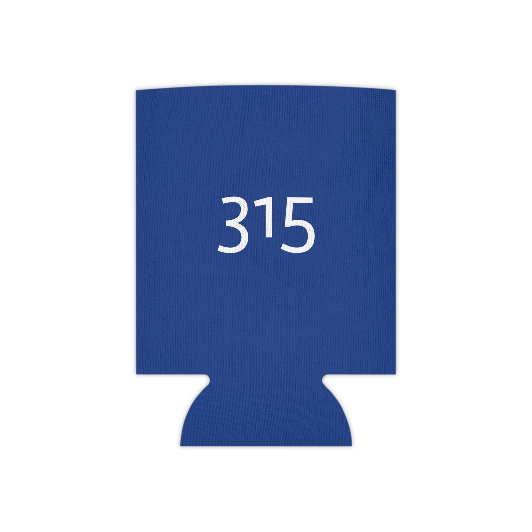 Can Cooler — Minimal '315' Blue Foam Koozie