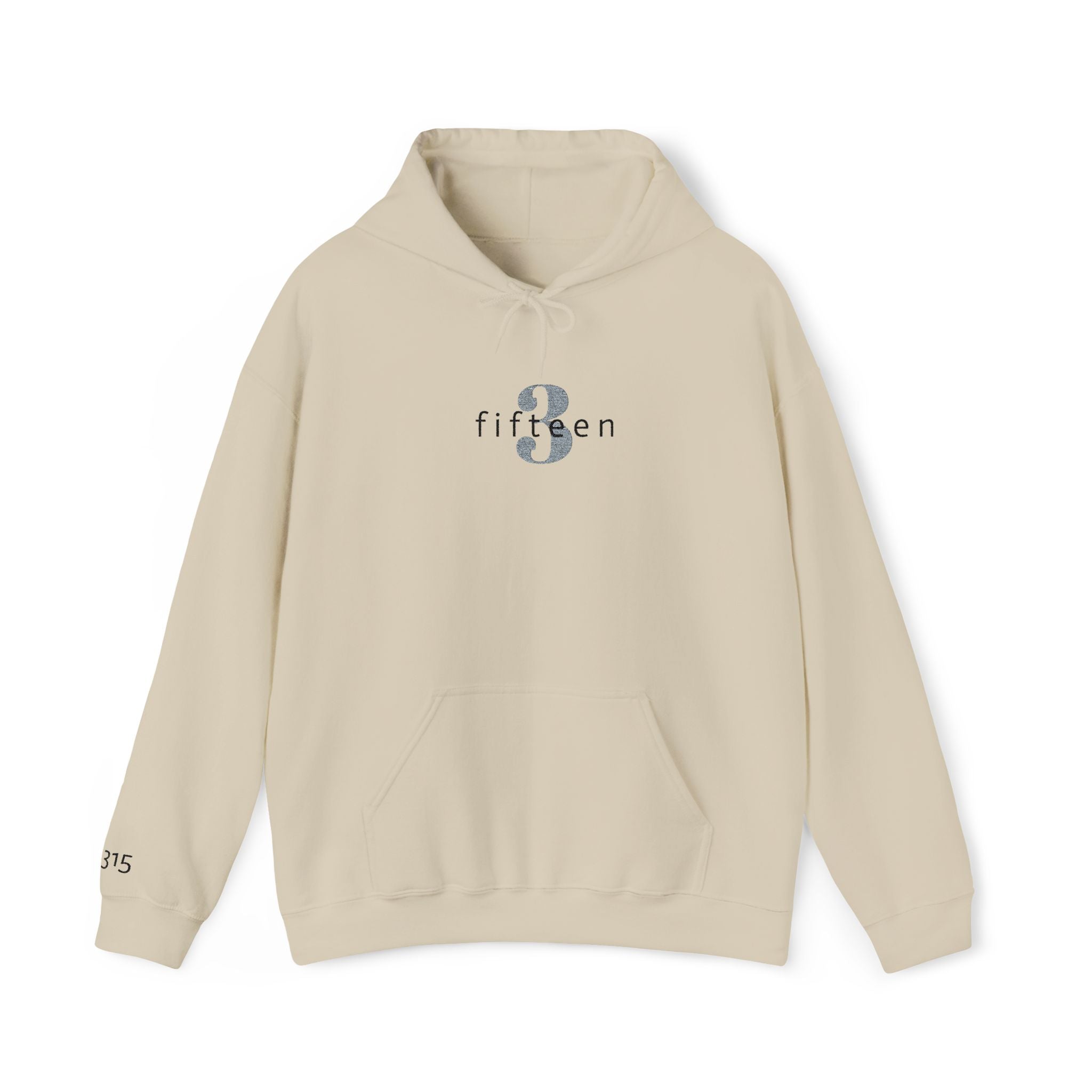 16 - Hoodie 3 Fifteen Embroidered Hoodie Multi Color - Hope Matters - Hoodie — Minimal Black Square Anchor Logo Pullover