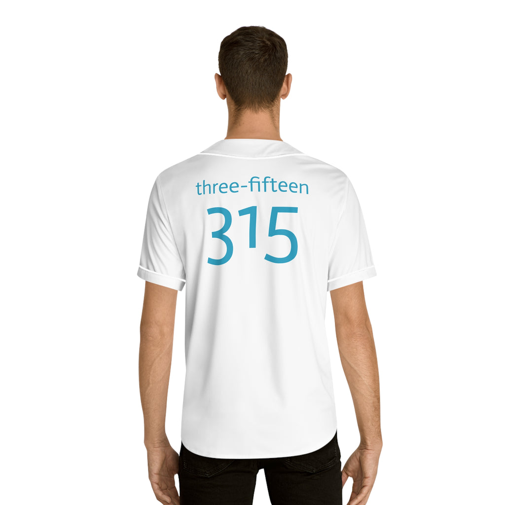 Three-Fifteen Stylish Men's Baseball Jersey with Custom Number 315