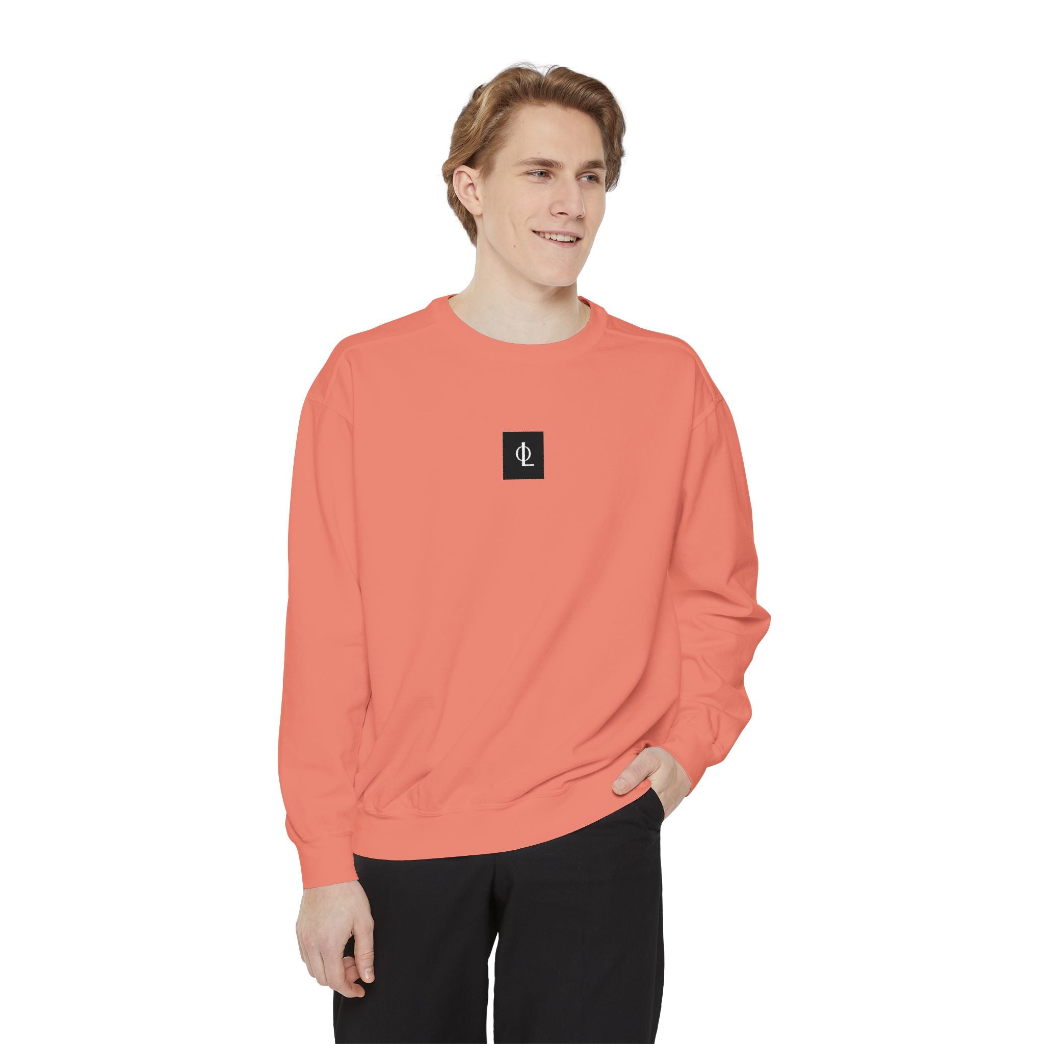 Multi Color - Outcome Leadership Embroidered 315 Minimalist Logo Sweatshirt — White Crewneck Casual Pullover