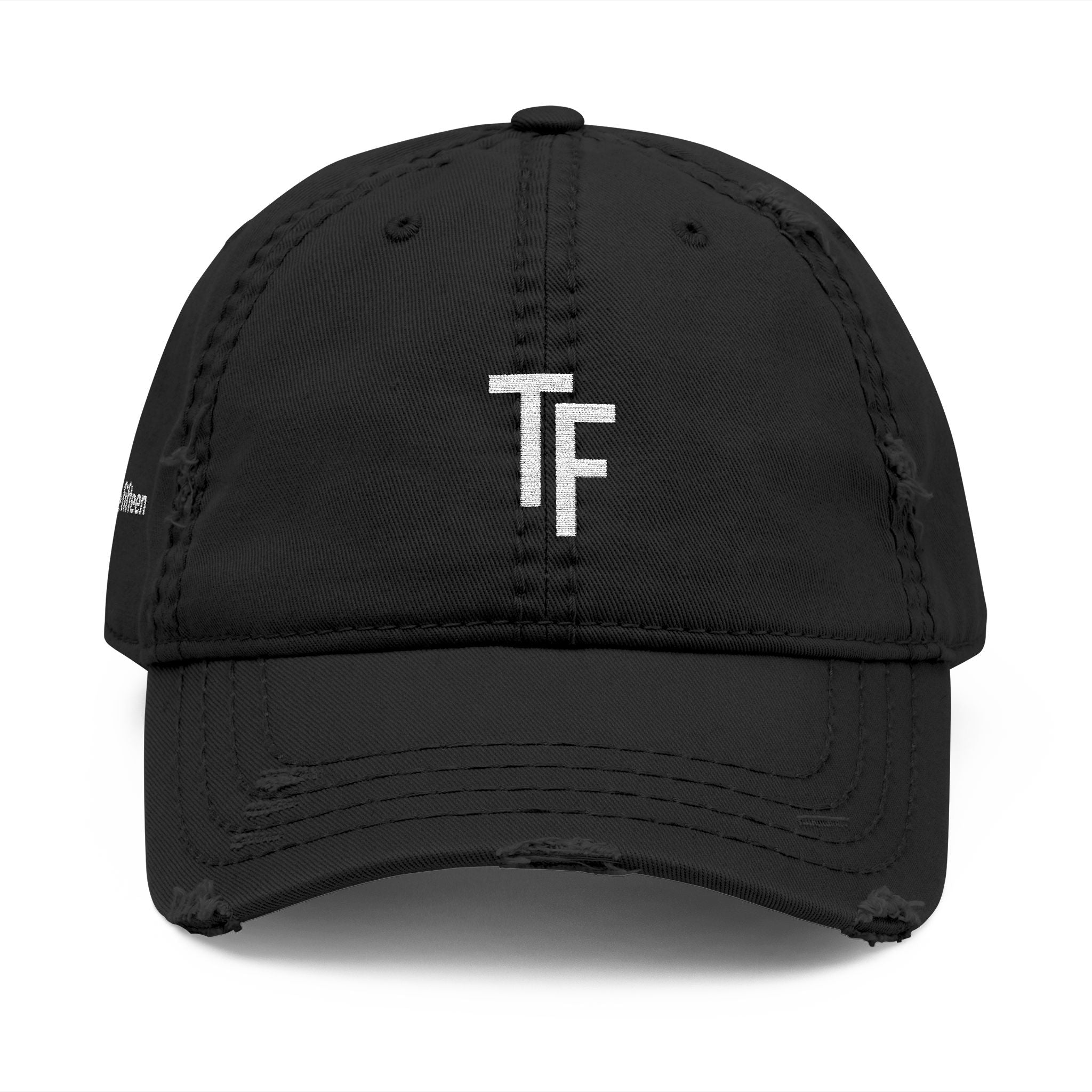 3 - Hat Distressed Embroidered TF Three Fifteen Dad Hat - Casual Chic Accessory