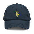 3 - Hat Distressed Embroidered TF Three Fifteen Dad Hat - Casual Chic Accessory