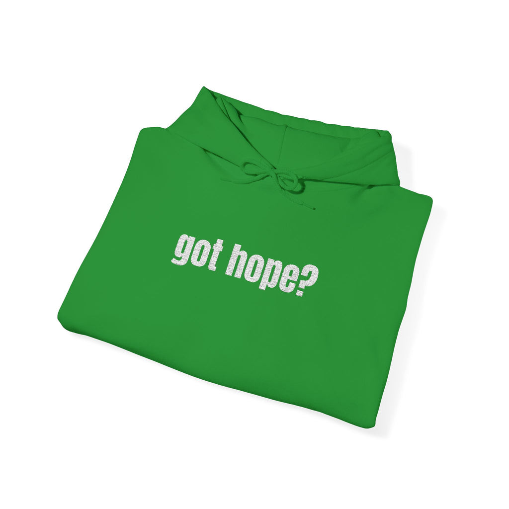 16 - Embroidered Got Hope? Hoodie Multi Color - Hope Matters - Hoodie — Minimal Black Square Anchor Logo Pullover