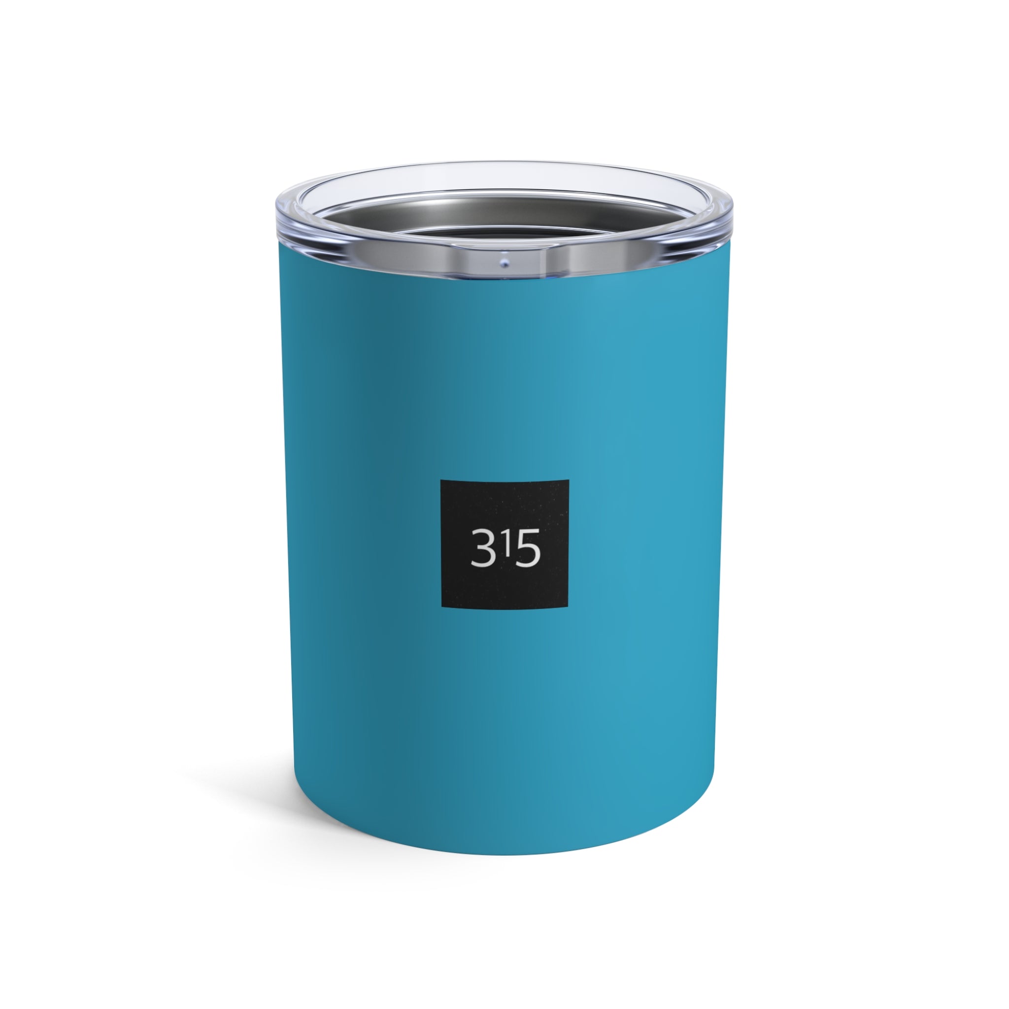 315 Square Design - 10 oz Insulated Tumbler – Teal Stainless Steel Coffee & Wine Cooler
