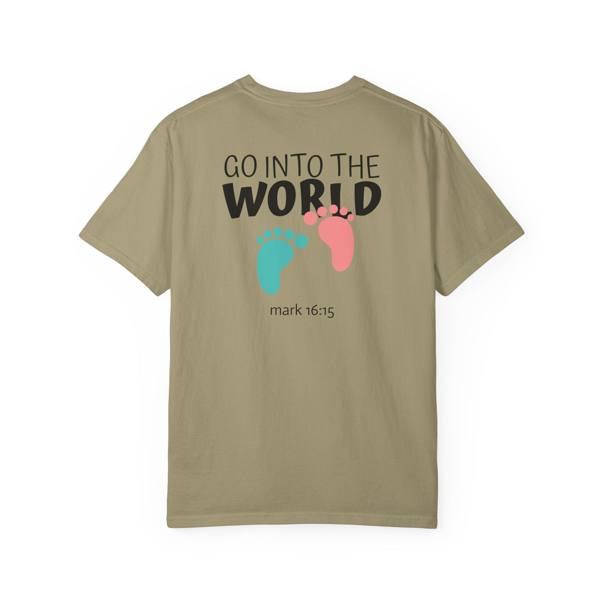 01 - Multi Colors “Go Into the World” Graphic T-Shirt