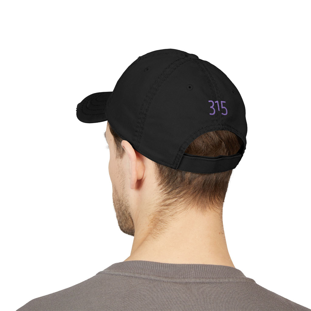 3 - Hat Distressed Embroidered TF Three Fifteen Dad Hat - Casual Chic Accessory