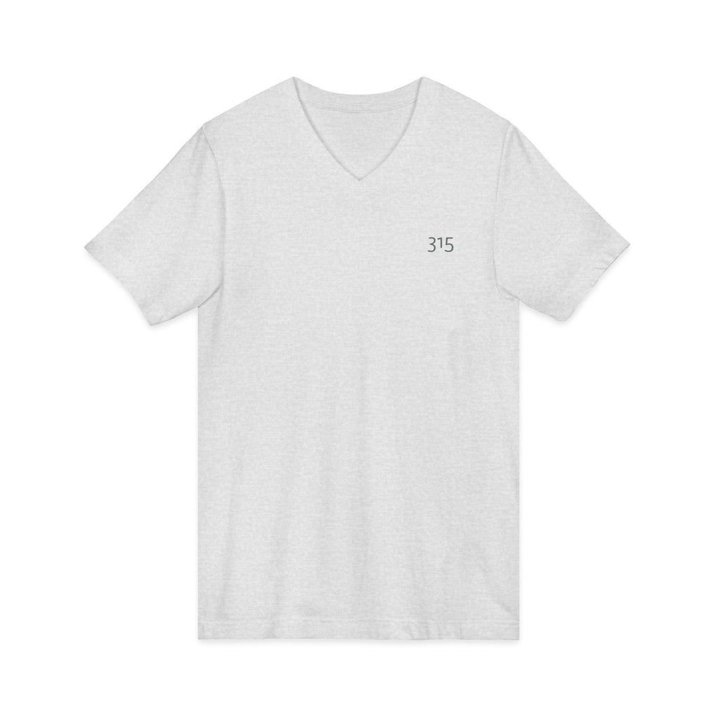 Multi Color Stylish Unisex V-Neck Tee with '315' Design
