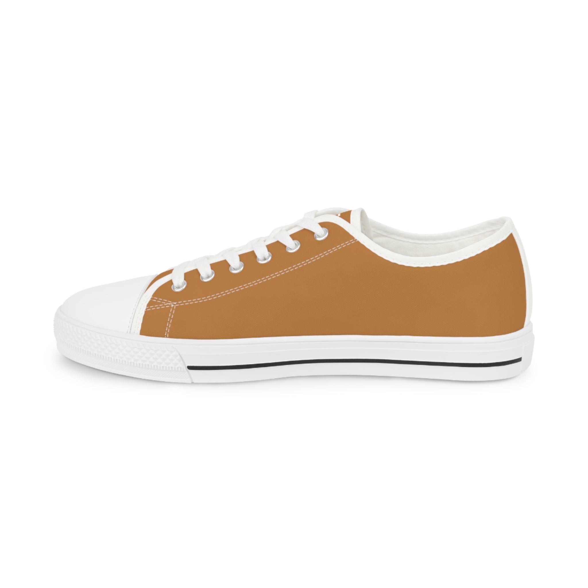 31 - Men's Low Top Sneakers — Minimal White Canvas Shoes with '315' Side Graphic
