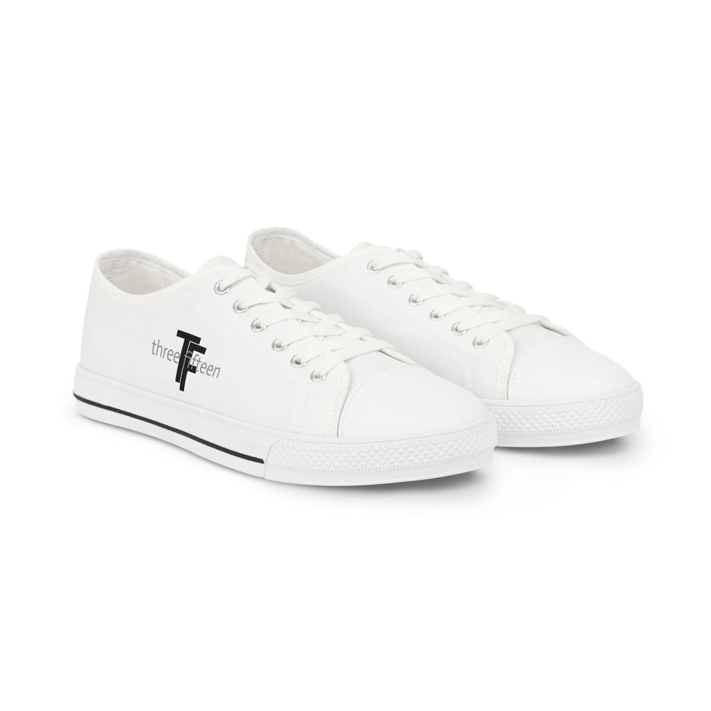 31 - Men's Low Top Sneakers TF — Minimal Grey Canvas Shoes with '315' Side Graphic