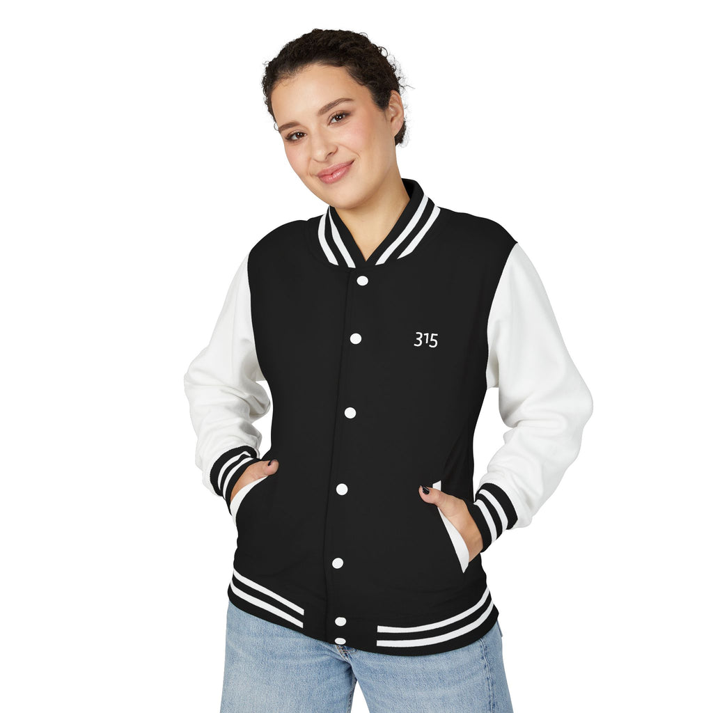 Multi Color Unisex Heavyweight Letterman Jacket - Classic Athletic Style with 315 Detail