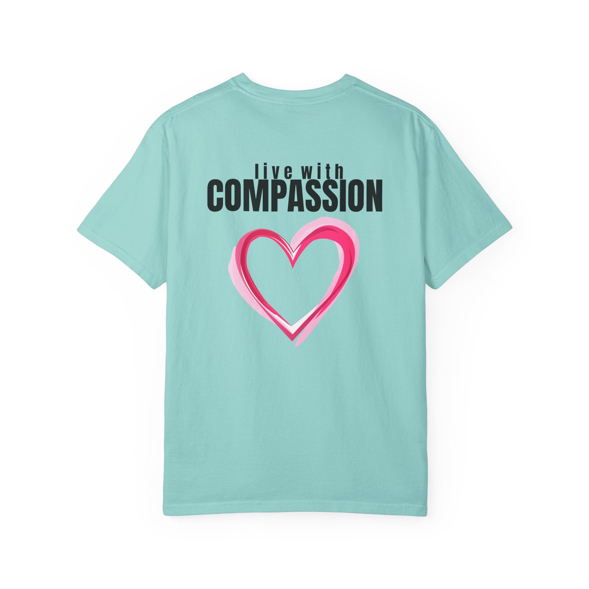 Square 315 Multi Color - Live With Compassion - Multi Colors 315 Graphic T-Shirt