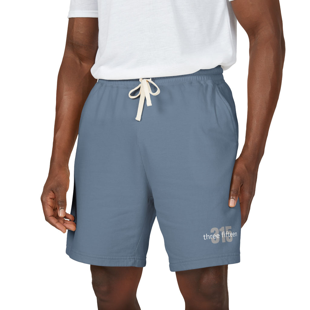 22 - Lightweight Fleece Sweat Shorts — 'three fifteen' Minimal Logo