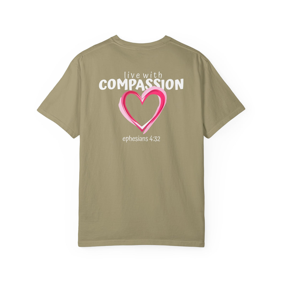 01 - Multi Color Tee - Live With Compassion - Multi Colors 315 Graphic T-Shirt