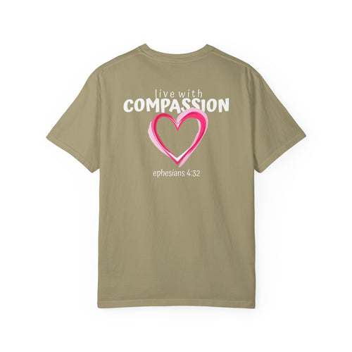 01 - Multi Color Tee - Live With Compassion - Multi Colors 315 Graphic T-Shirt