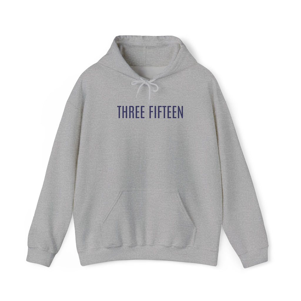 16 - Three Fifteen Embroidered Multi Colors Hoodie — Minimal Numeric Graphic Pullover