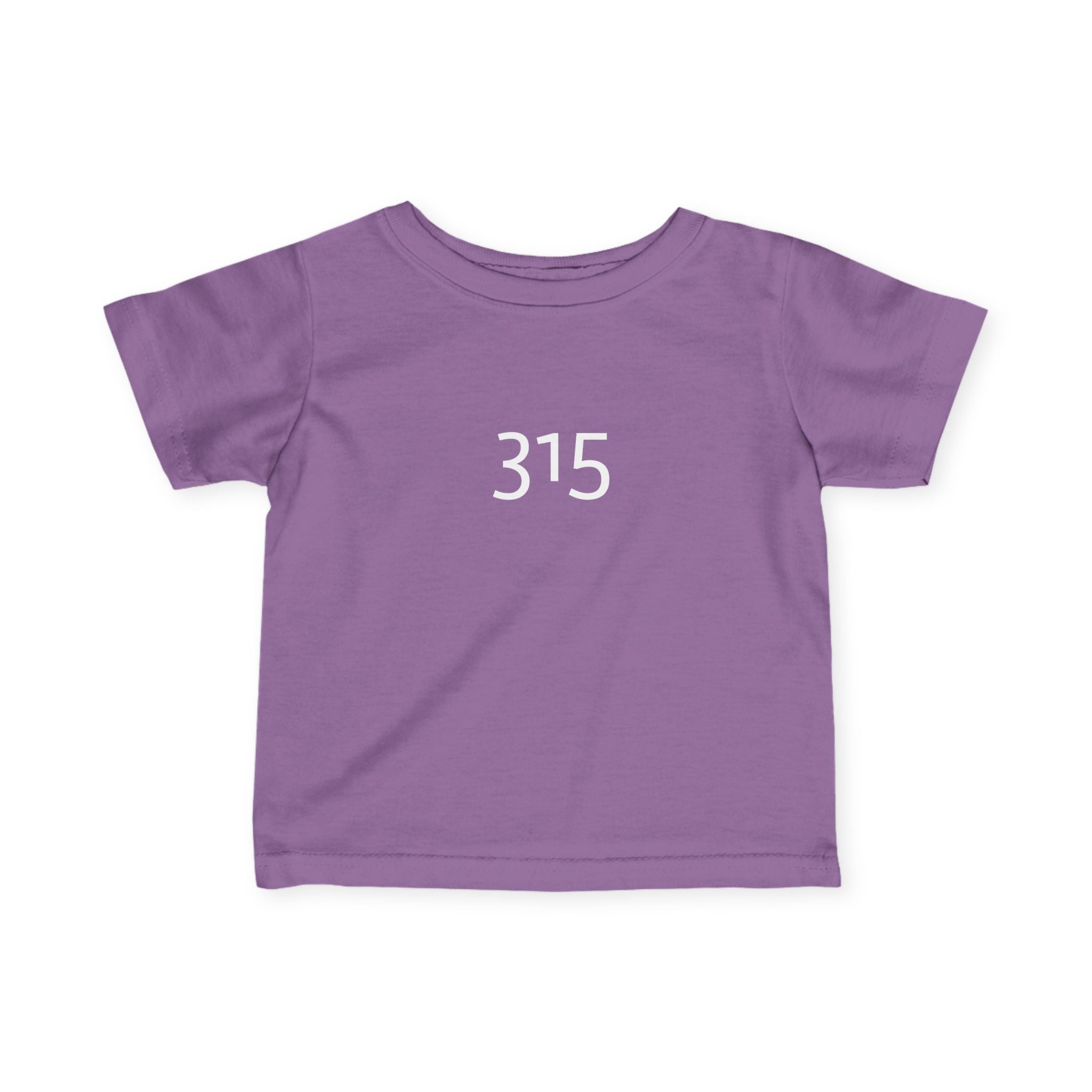 Minimalist Infant Fine Jersey Tee with Number 315