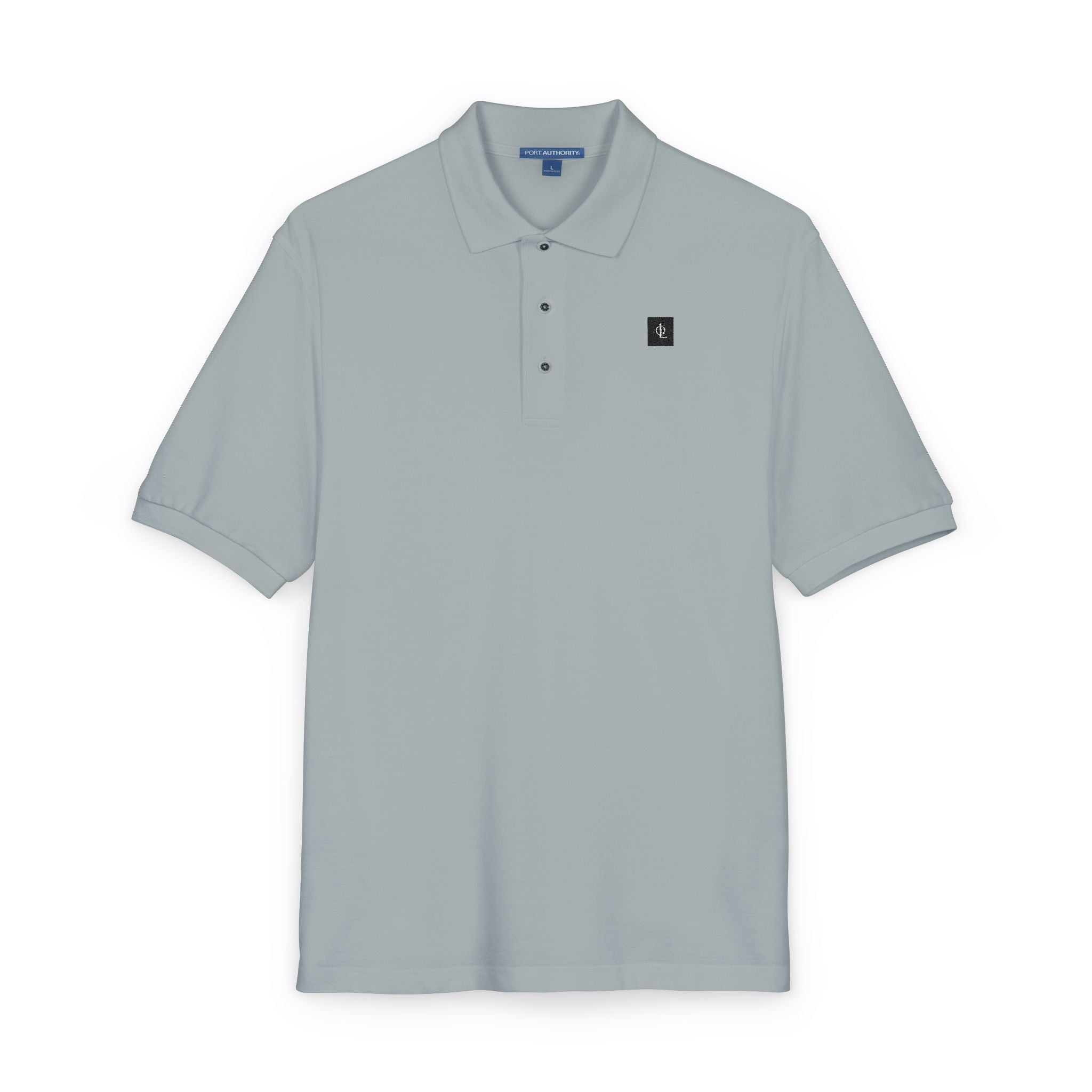 Embroidered “Outcome Leadership” Minimalist Lion Crest Polo Shirt