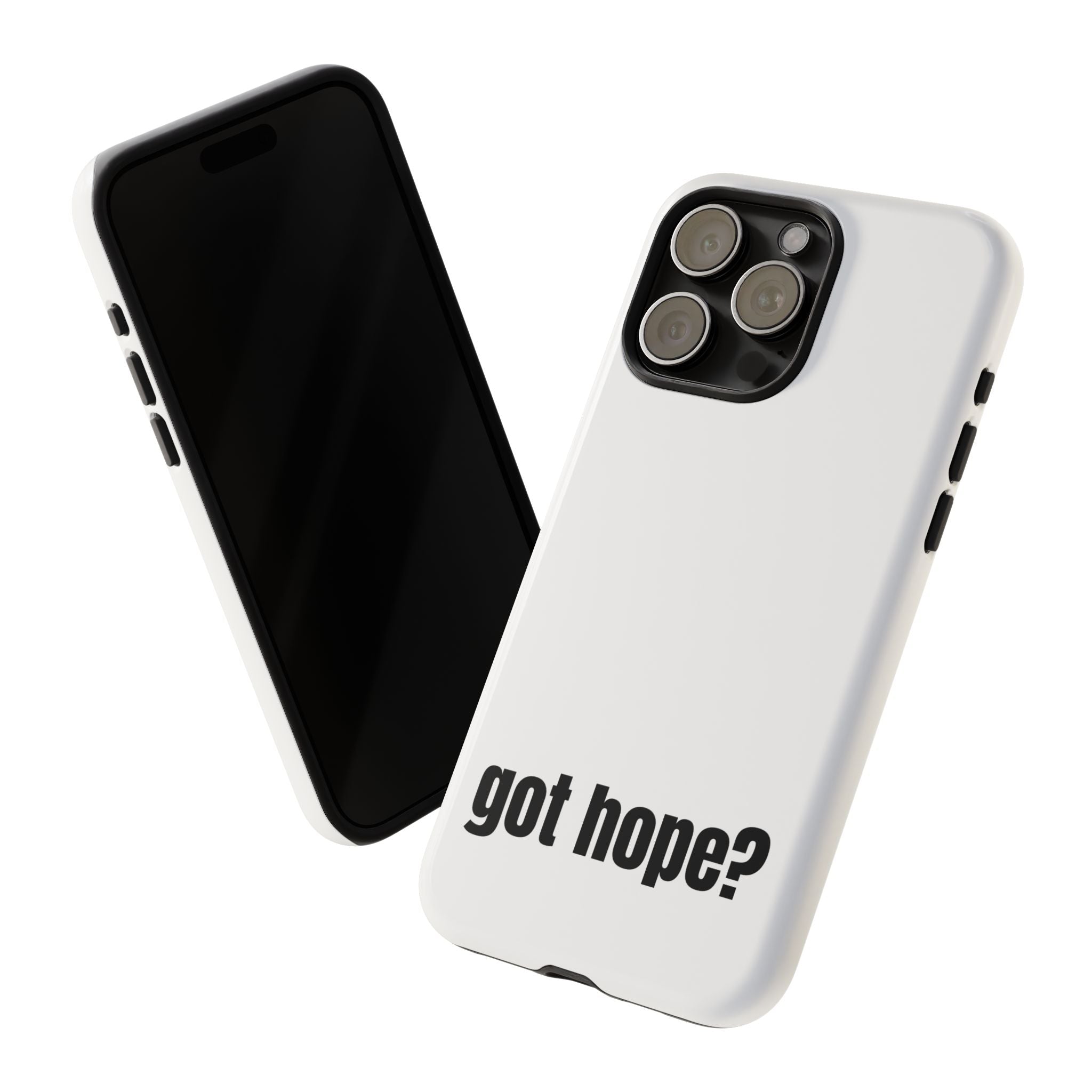 Phone Case — "got hope?" Minimalist Inspirational Protective Cover