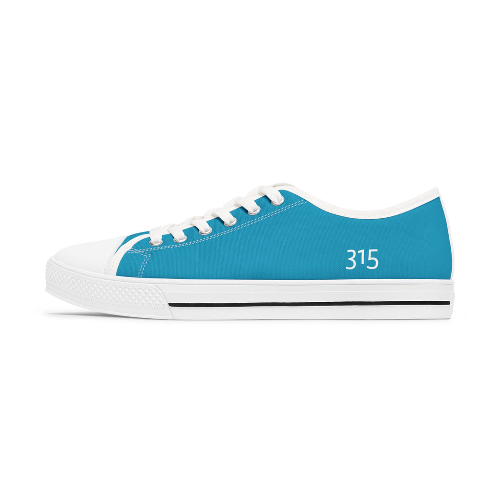 31 - Women's Low Top Sneakers TF — Minimal Grey Canvas Shoes with '315' Side Print