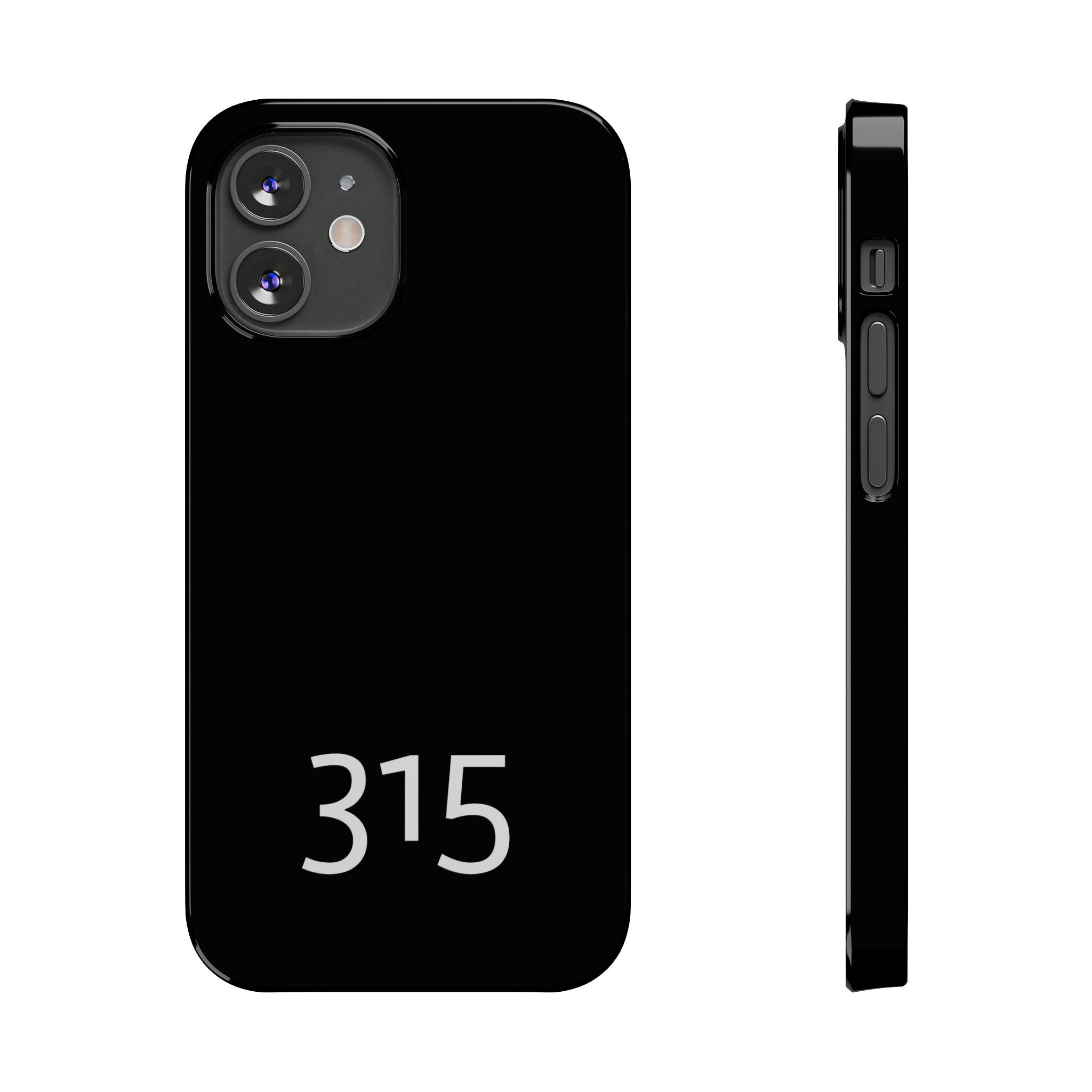 36 - Phone case 315 Slim Phone Case — Motivational Black Protective Cover