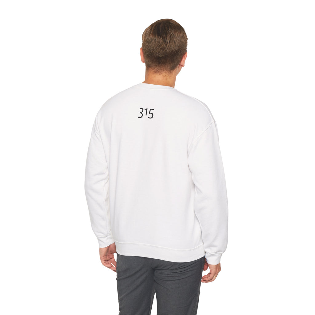15 - Minimal TF three fifteen overlay Logo Sweatshirt — Casual Unisex Crewneck
