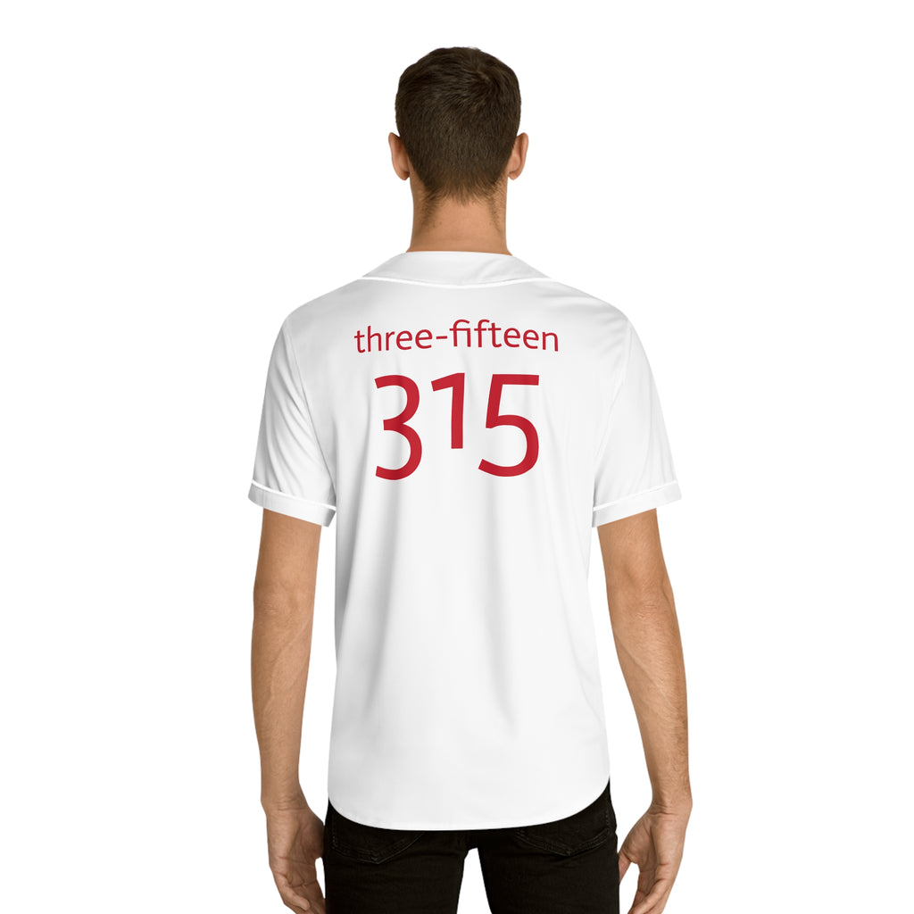Three-Fifteen Stylish Men's Baseball Jersey with Custom Number 315