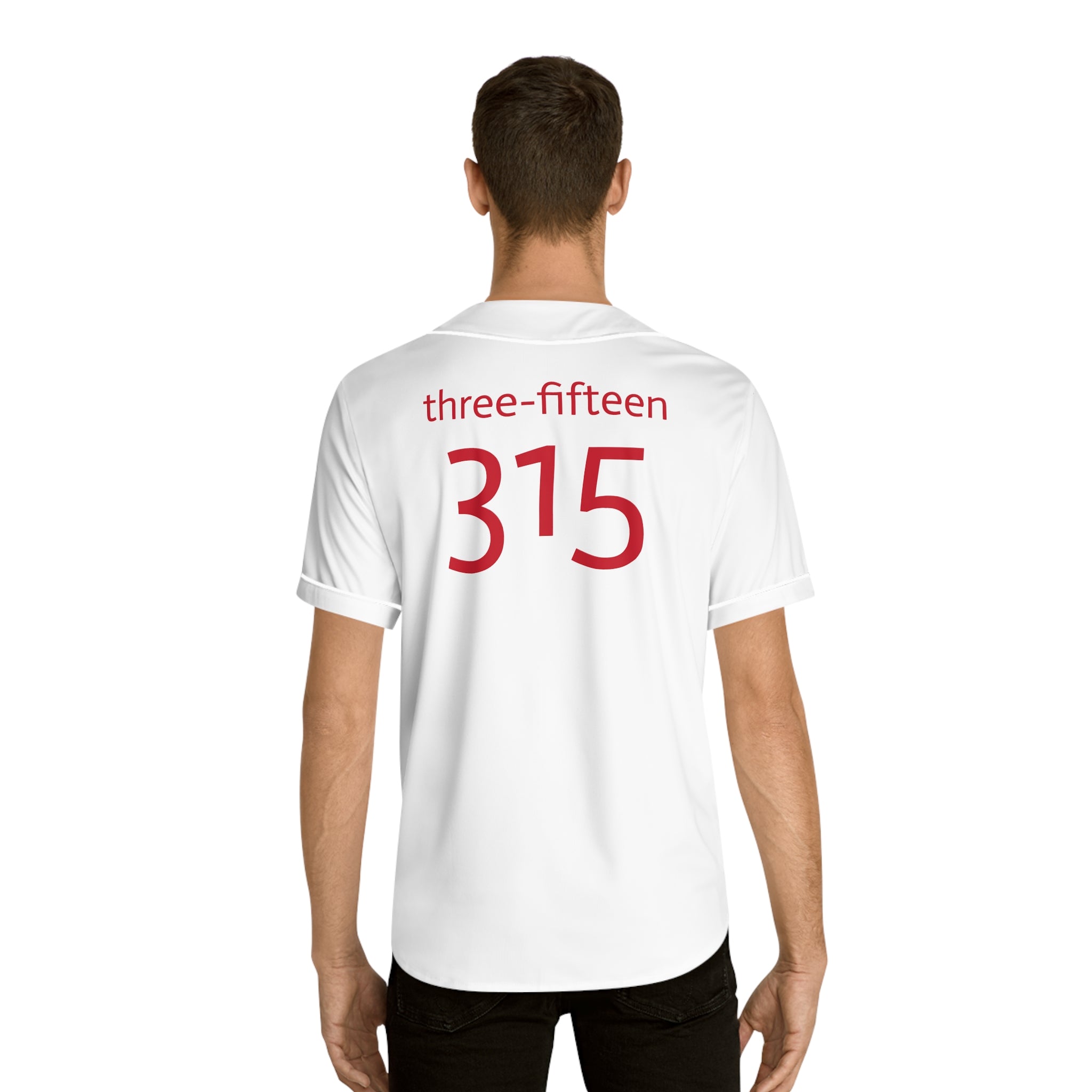 Three-Fifteen Stylish Men's Baseball Jersey with Custom Number 315