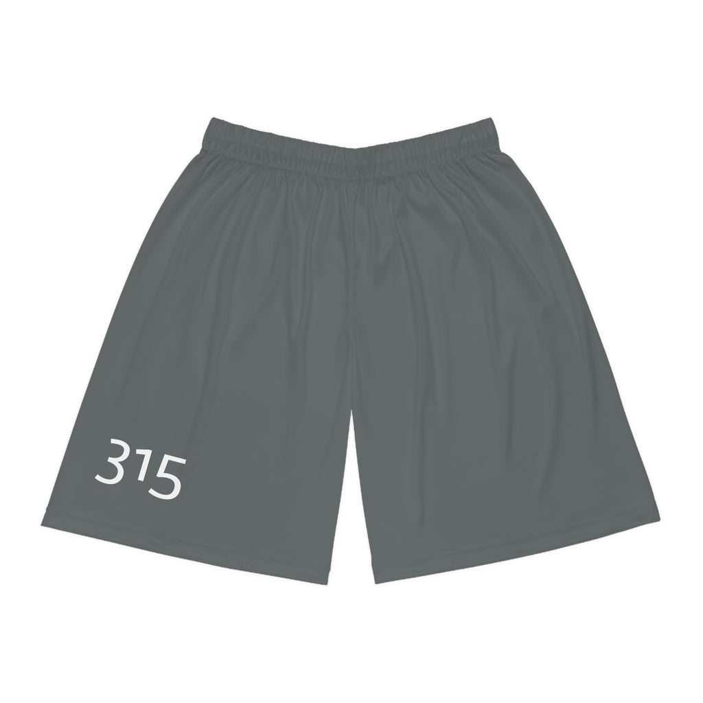Performance Basketball Shorts - Stylish Gray with 315 Number