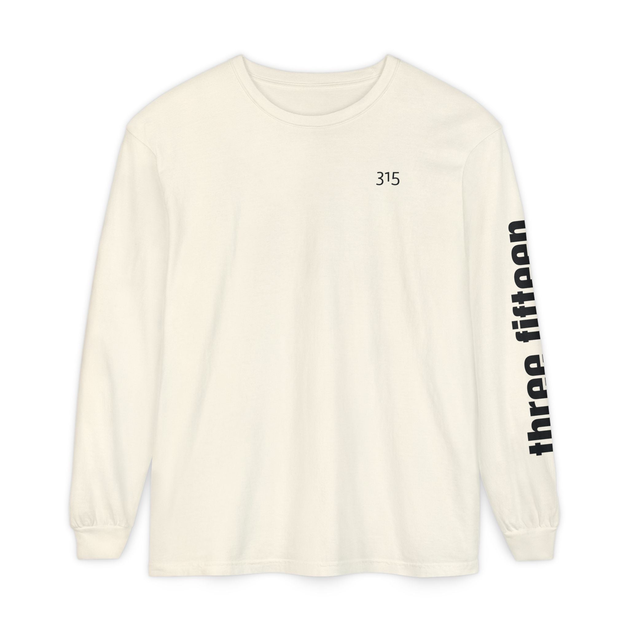 12 - 315 Three Fifteen Multi Color Unisex Long Sleeve T-Shirt - Inspirational Casual Wear