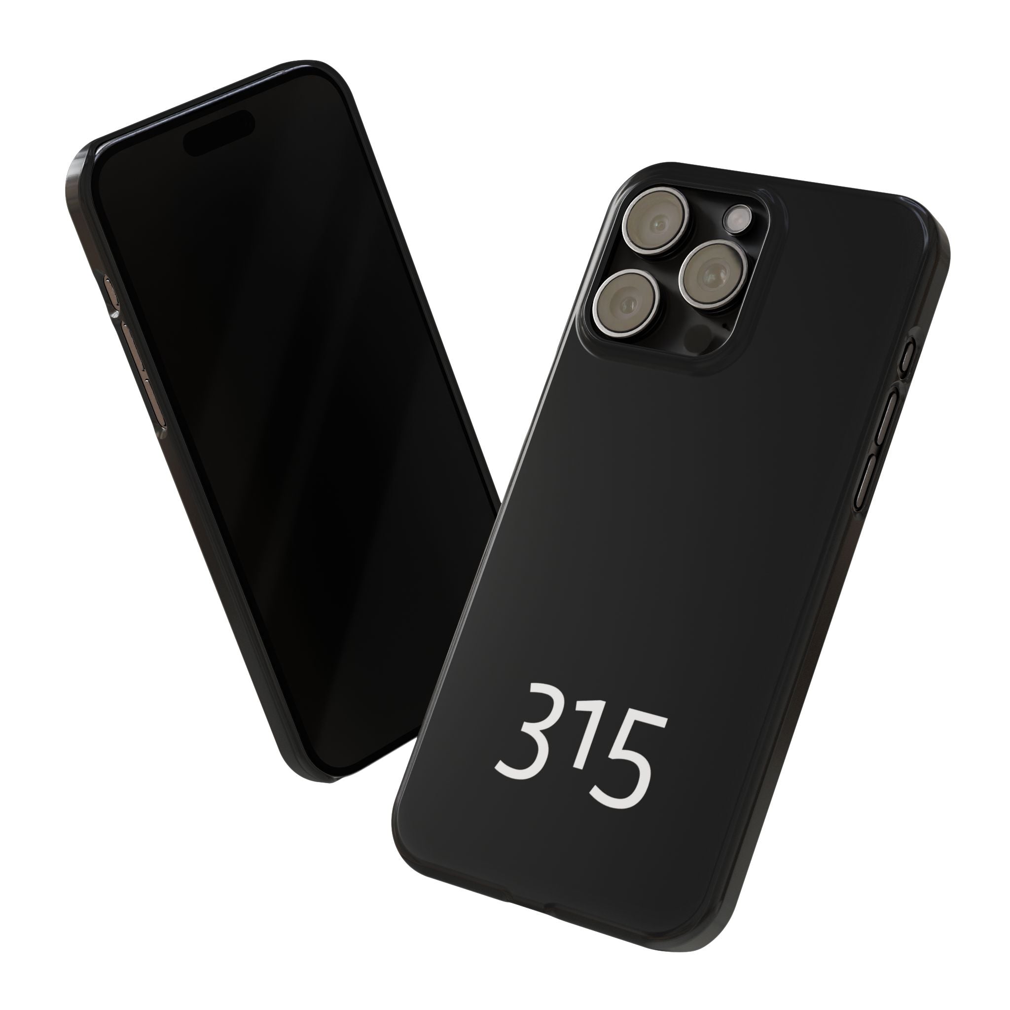 36 - Phone case 315 Slim Phone Case — Motivational Black Protective Cover