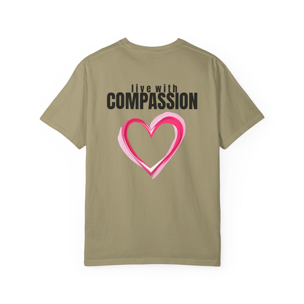 Square 315 Multi Color - Live With Compassion - Multi Colors 315 Graphic T-Shirt