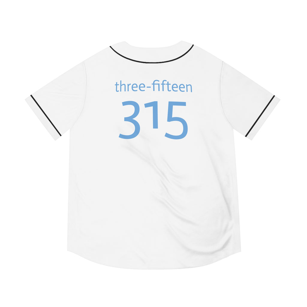 Three-Fifteen Stylish Men's Baseball Jersey with Custom Number 315