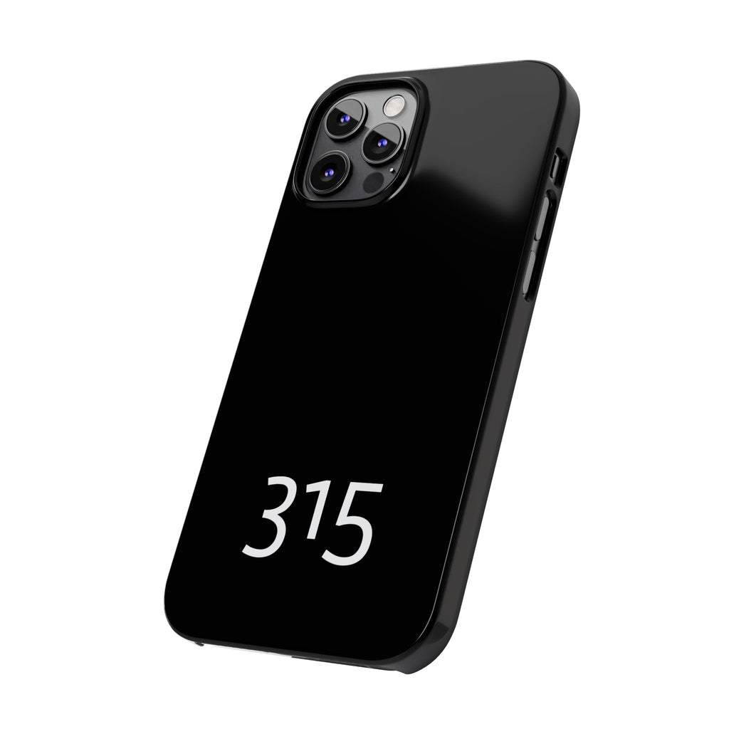 36 - Phone case 315 Slim Phone Case — Motivational Black Protective Cover