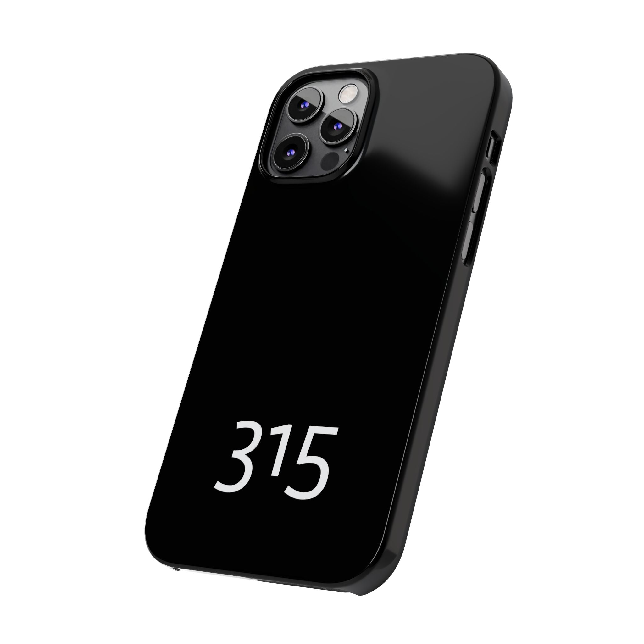 36 - Phone case 315 Slim Phone Case — Motivational Black Protective Cover