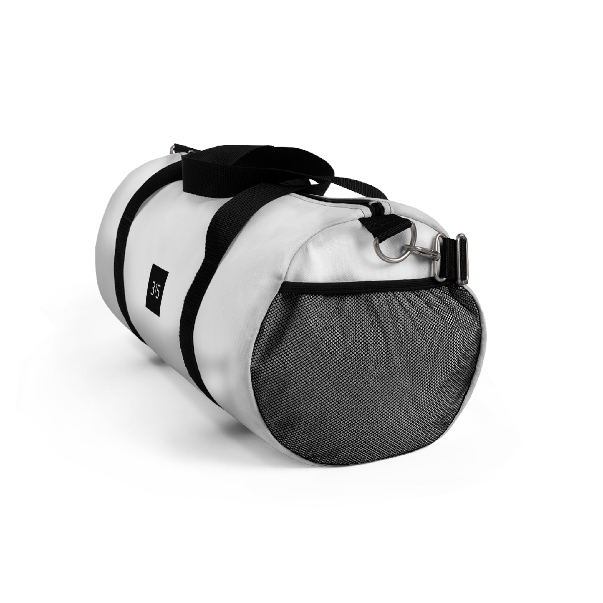 Classic White Duffel Bag – Minimalist Gym & Travel Tote