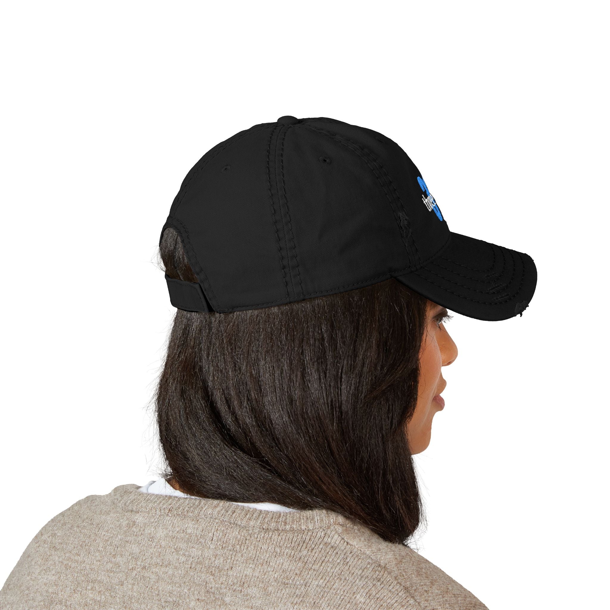 3 - Hat Distressed Embroidered Bold 315 Dad Hat - Casual Chic Accessory