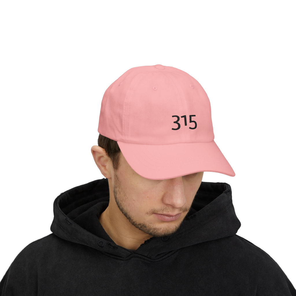 3 - Hat 315 Embroidered Dad Cap — Minimalist White Baseball Hat