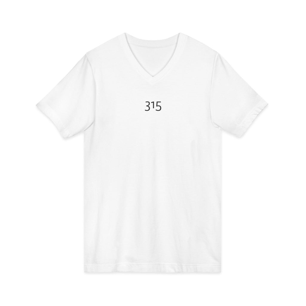 Multi Color Stylish Unisex V-Neck Tee with '315' Design
